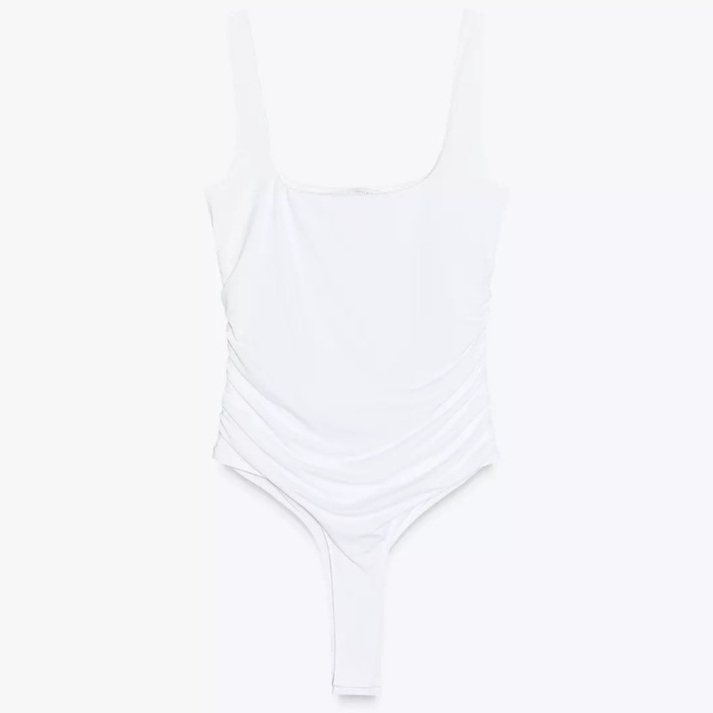 Zara ruched bodysuit